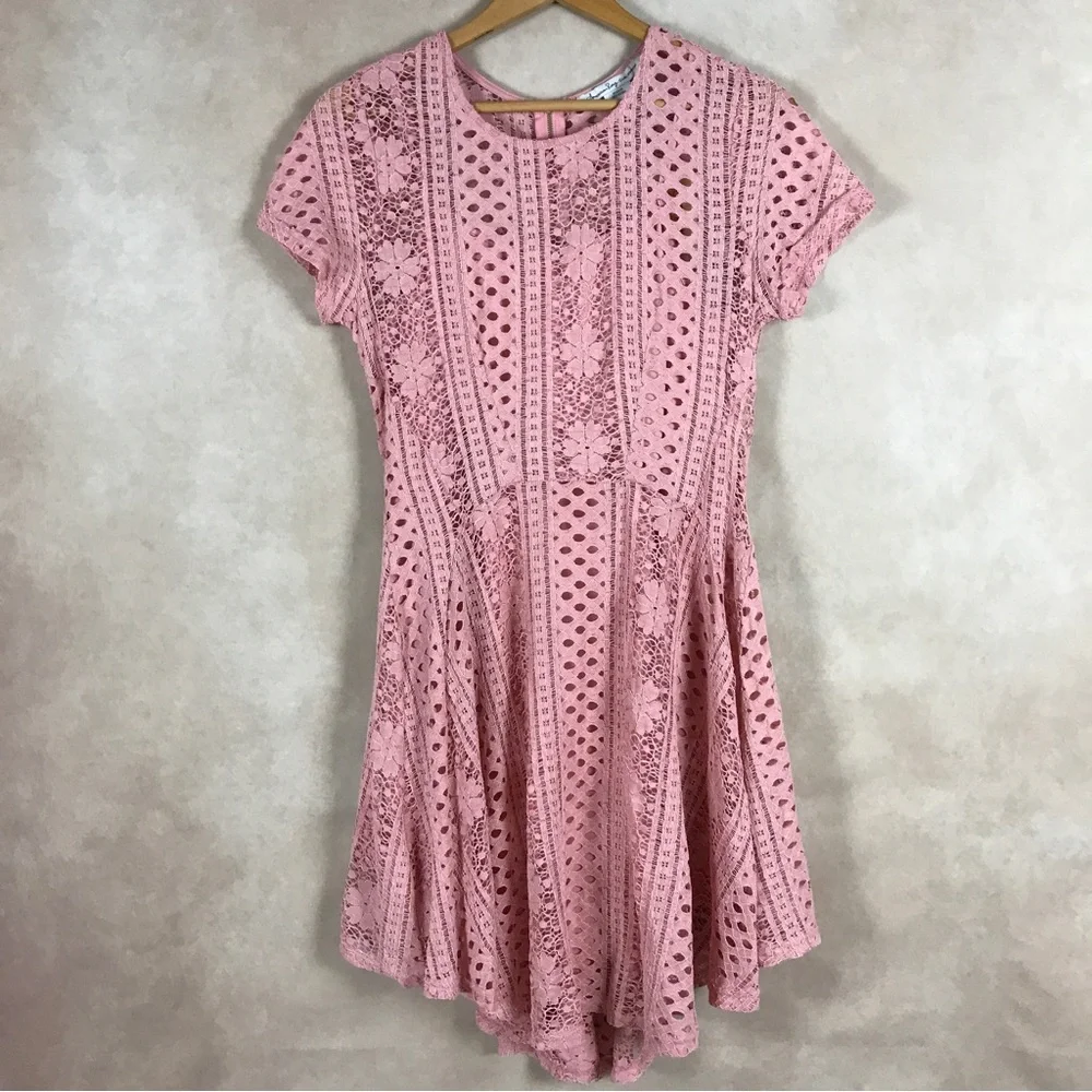 AMERICAN RAG Lace Dress, Dusty Rose NWT L - Picture 1 of 8